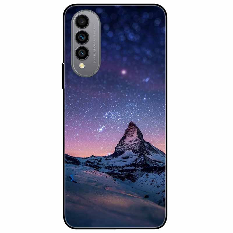 Pentru Wiko T50 Carcasă T 50 4G Huse TPU Silicon Negru Carcasă Lună Înstelată pentru Wiko T50 Carcasă WikoT50 Rezistentă la Șocuri Moale Desene Animate 6.6''