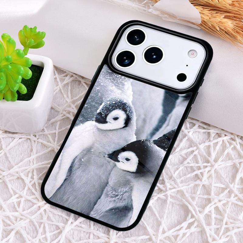 

Penguin Snow Arctic Cute Animal Shockproof Phone Case for iPhone 17 Air 16e 15 11 12 14 13 Pro Max Cover Coque iPhone 16