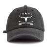 Pc Bull Print Washed Baseball Cap for AdultsMinimalist Retro Style Casual Soft Adjustable Dad Hat Perfect As Gift