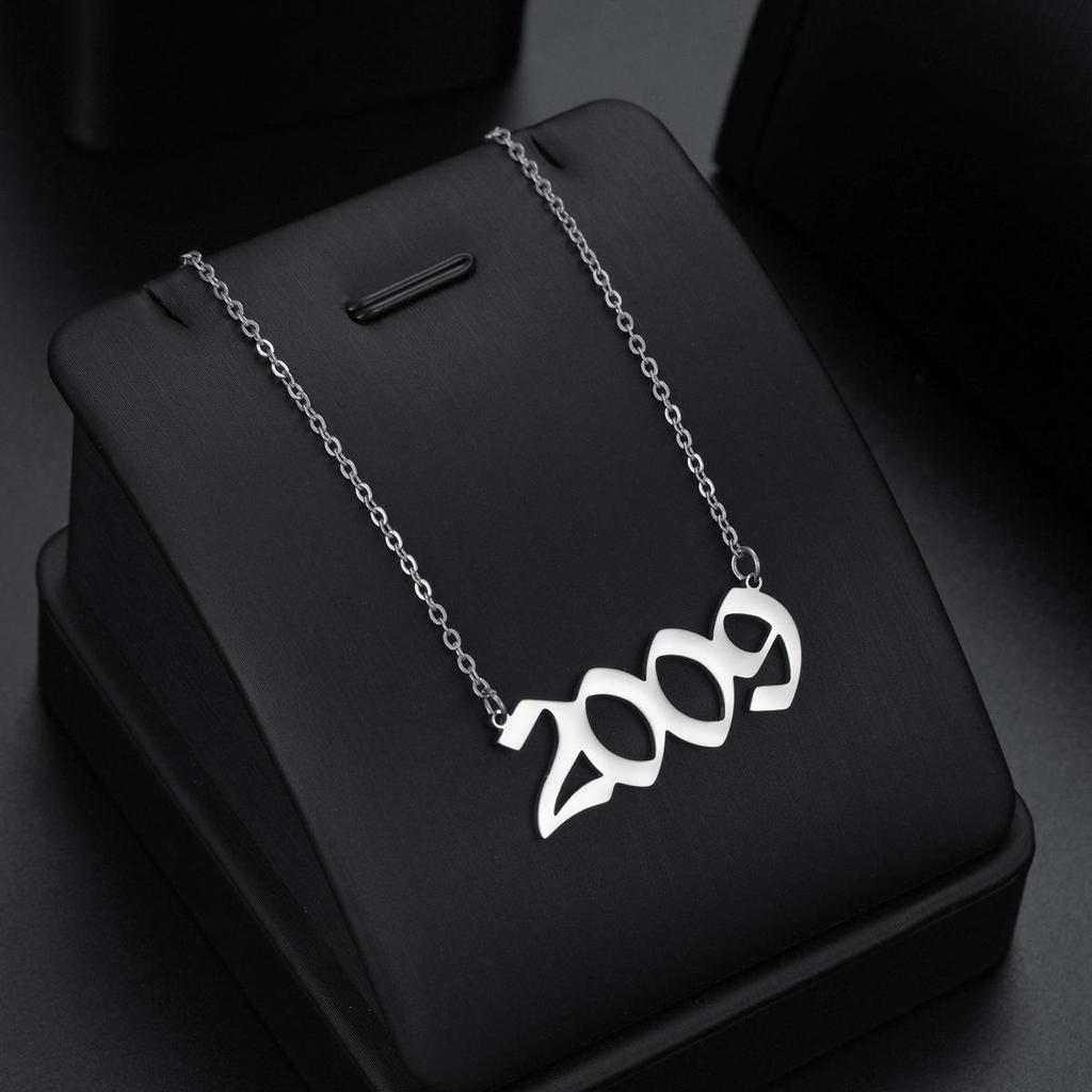 2024 Personalizuotas titano plieno vėrinys - Gimimo metų papuošalas dovana