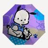 1pc Automatic Opening/Closing Umbrella with Cute Cartoon Print - Portable Three-Fold Design, 8-Bone Iron Frame Outdoor Umbrella, Ideal Gift for Fans,