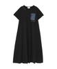 DENIM POCKET FLARE ONEPIECE Women's F 010 Black 783-5917601