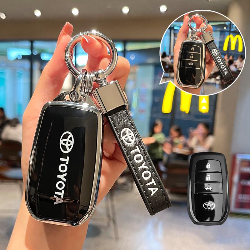 Fashion TPU Car Key Case Full Cover for Toyota CHR Hilux Fortuner Land Cruiser 200 Camry Corolla Crown RAV4 Highland Accessories