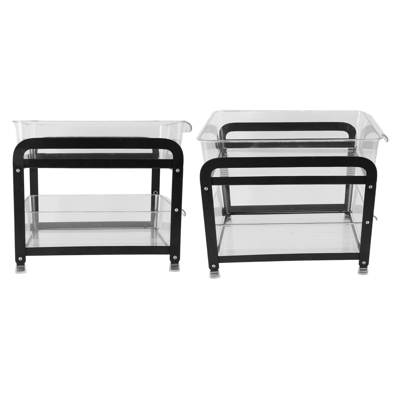 2 Tier Storage 2 Tier Cups Mugs Drying Rack Desktop Water Cup Holde RHousehold Pull Tea Cup Storage Rack