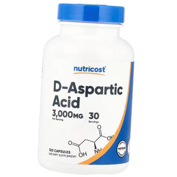 

D-Аспарагиновая кислота, D-Aspartic Acid 3000, Nutricost 120капс (08647004) 120caps