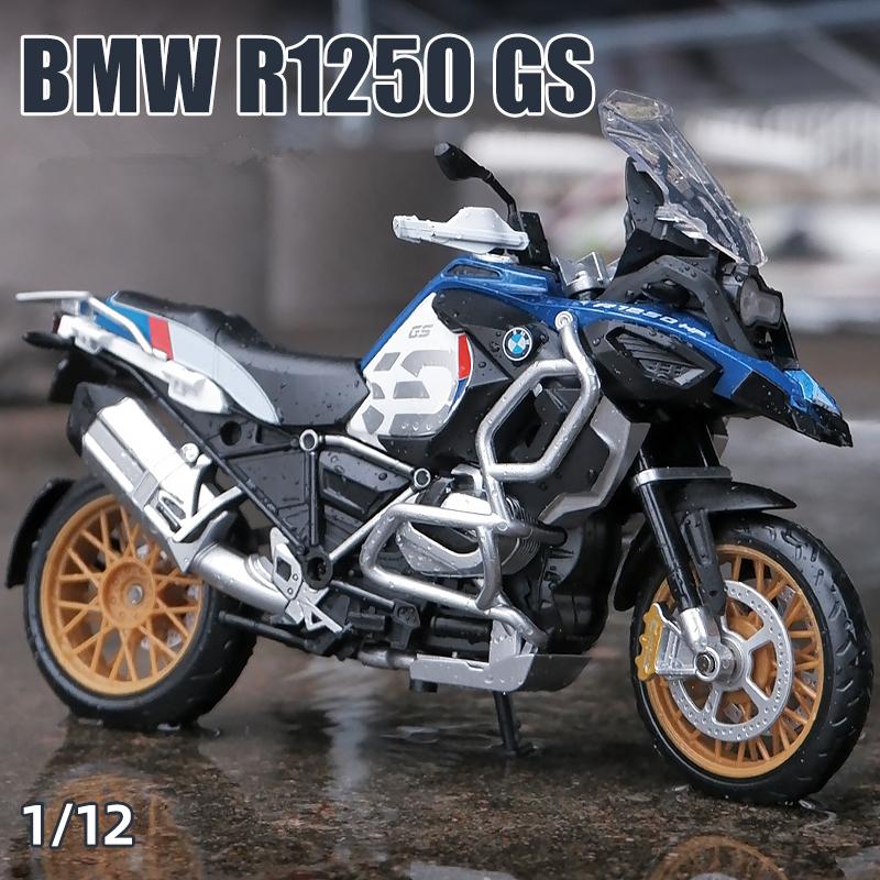 1/12 BMW R1250GS Alloy Racing Motorcycle Model Diecast Metal Toy Street Sports Motorcycle Model Simulation Collection Kids Gifts