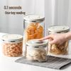 Airtight Press-Type Glass Storage Canister