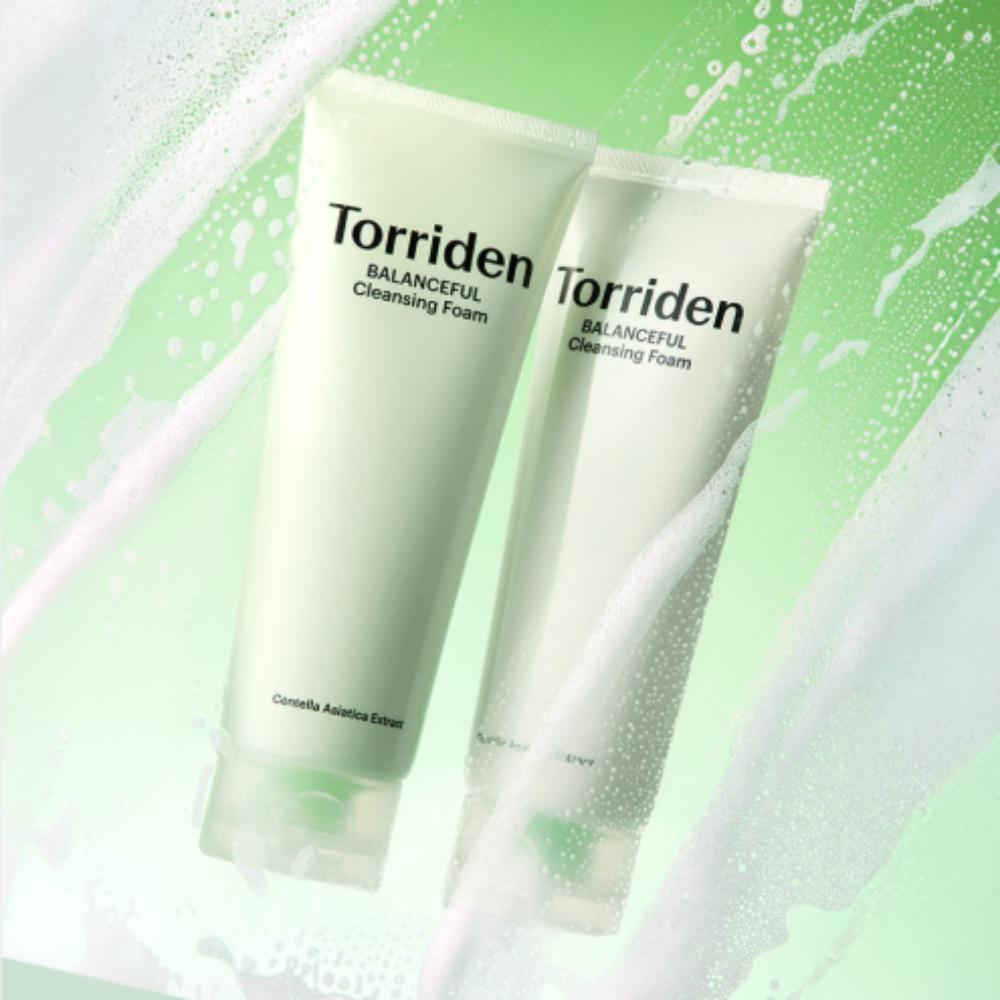Toriden Balanceful Cica Очищающая пенка для умывания Duo 150 мл × 2 – Мягкая успокаивающая пенка-очищающее средство для чувствительной кожи
