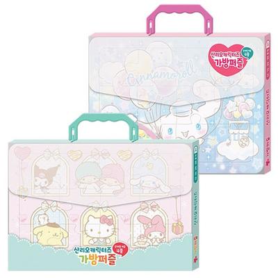 Sanrio Bag Puzzle Sweet Home + Glitter Dessert Shop Set, Single, Toy & Pale, Korea Best Toddler Puzzle