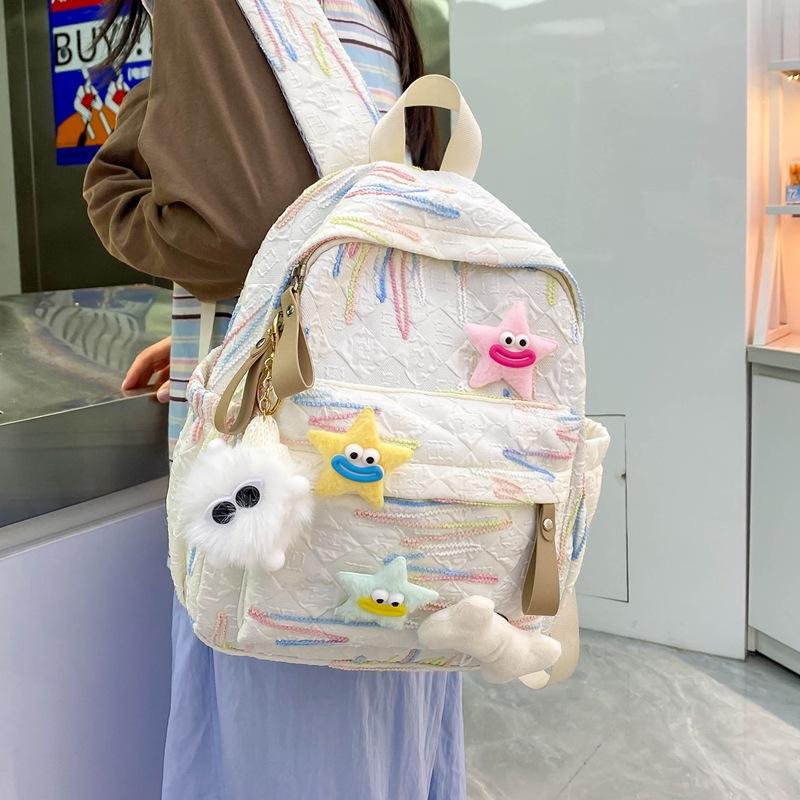 Backpack Girls Travel Cute Girl Simple Middle School College Student Printing Lightweight Trendy Fashion Backpack