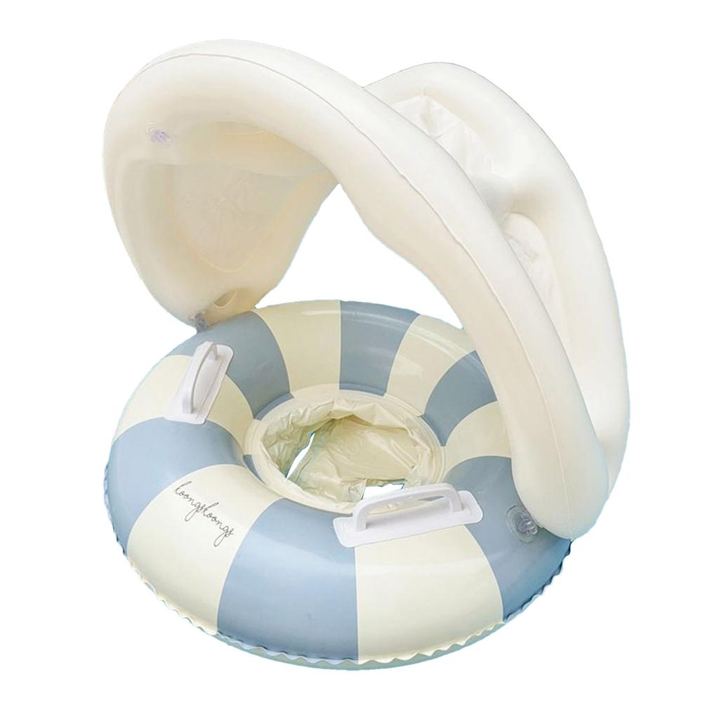 Pool Inflatable Toys for Swimming Ring with SunShade Pool Float Seat Swim Tube Baby Swimming Circle Beach Pool Party Toys