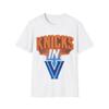 T-shirt Knicks con Scollo a V | Maglietta con Scritta Basketball Campionato Sportivo