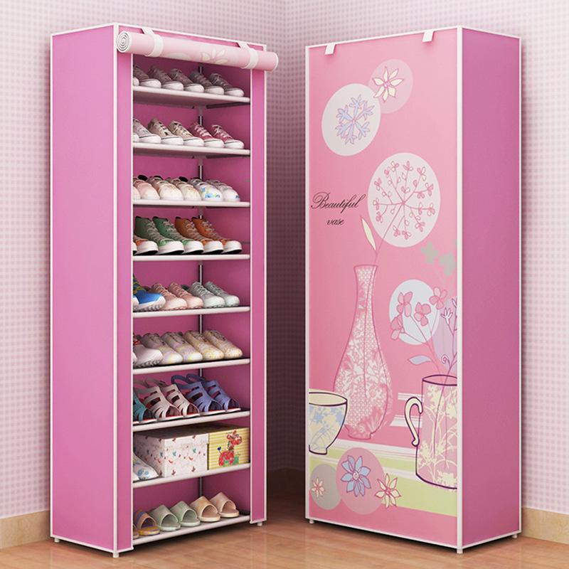 F-Style Dustproof Shoe Cabinet: Multi-Layer Cloth Cabinet & Storage Rack for Shoes