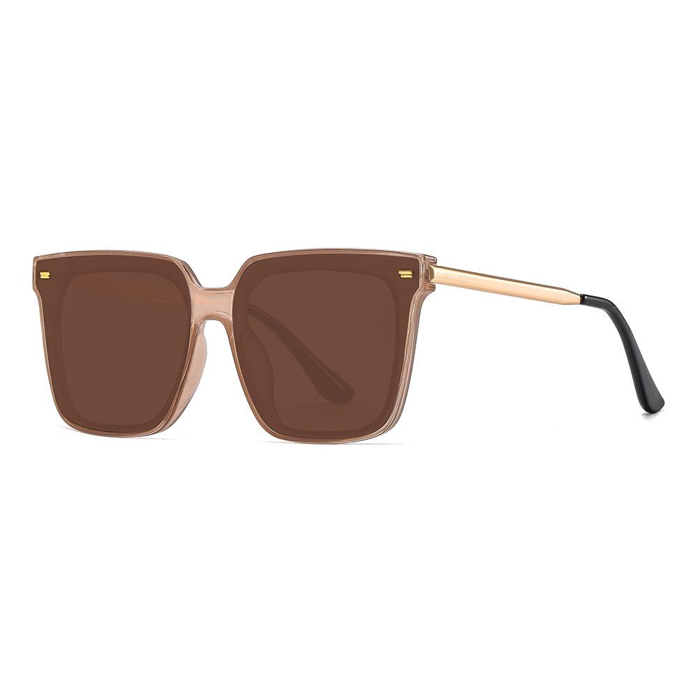 Women s Trendy High-End Street Style Sunglasses with UV Protection and Face Slimming Effect Regular Lens