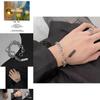 Stylish Geometric Double Layer Bracelet For Men And Women Alloy Plated Design