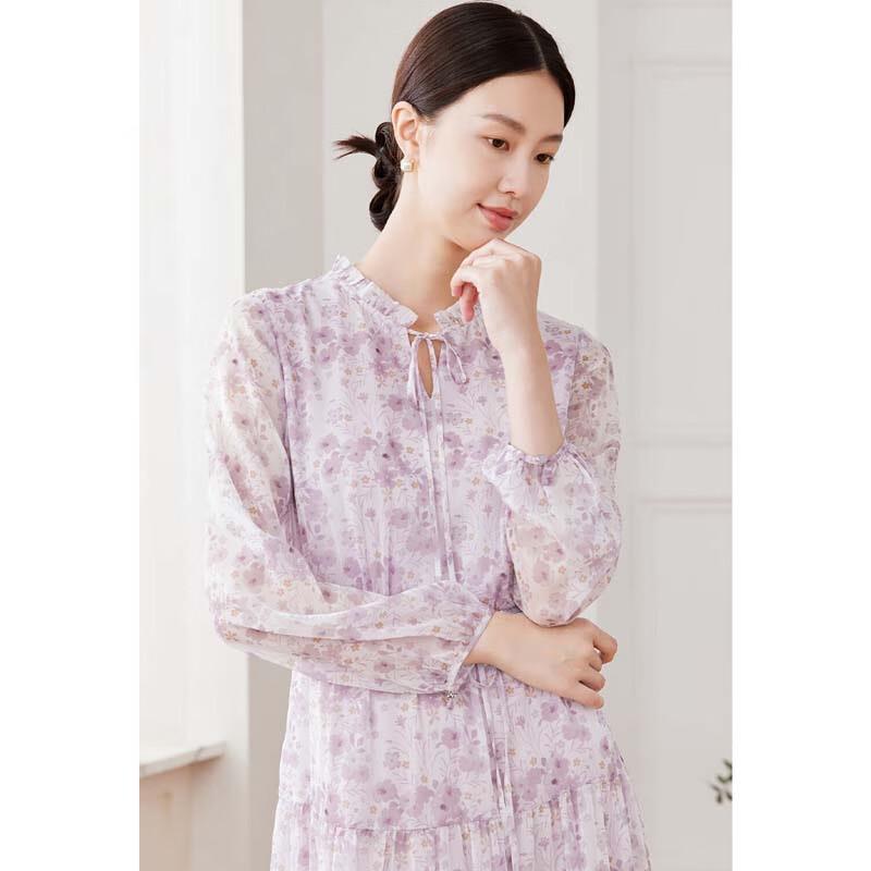 JESSIE Floral Chiffon Ruffle Dress