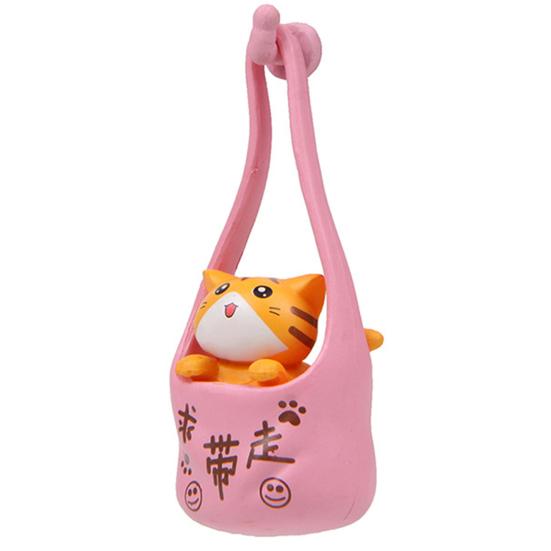 

Магнит на холодильник в виде кошки, яркий вид, насыщенный цвет, опциональная милая подвесная сумка, кошка, ПВХ, декоративная модель, фигурка животного, холодильник, телефон