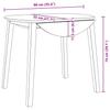 Dining Table Natural Solid Rubberwood