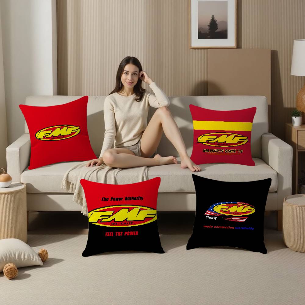 Fmf Racing Logo Personalized Pillow Cover Kids Bedroom Wild Party Decor Pillowcase Kid Birthday Shower Gift