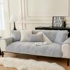 Winter New Embroidered Plush Cushion Sofa Cushion Modern Thickened Non-Slip Warm Sofa Cushion Simplicity Backrest Handrail Towel