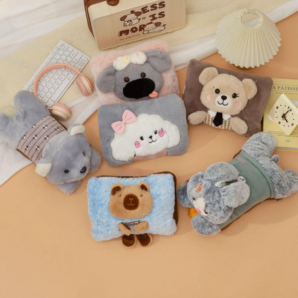 Electric Hot Water Bottle: Safe, Explosion-Proof, Auto Power-Off, Double Hand Inserts, Washable, Baby-Friendly