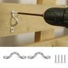 22 Units Ceiling Fix U Circles Oxidation Resistant Eye Straps & Mounting Accessories Rustproof Ceiling Mounting Hook Set