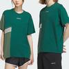 Adidas Originals Graphic Short Sleeve Tee With Trefoil And 3-Stripes Block Unisex Tops Forest-Green IU4807