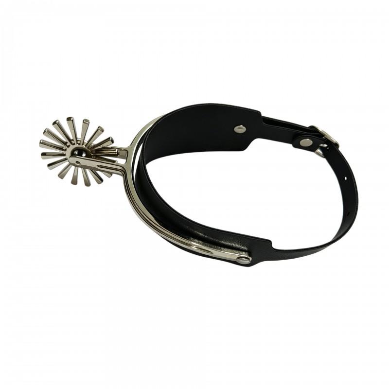 Adjustable Alloy Spur Straps With Gear Mechanism Equestrian Riding Horse Tack Equipment