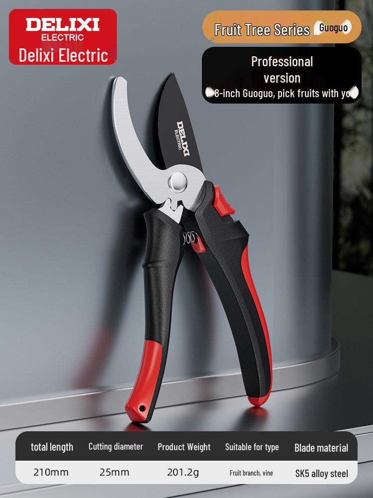 Delixi Electric Pruning Shears for Gardening, Branch Cutting, and Fruit Tree Pruning