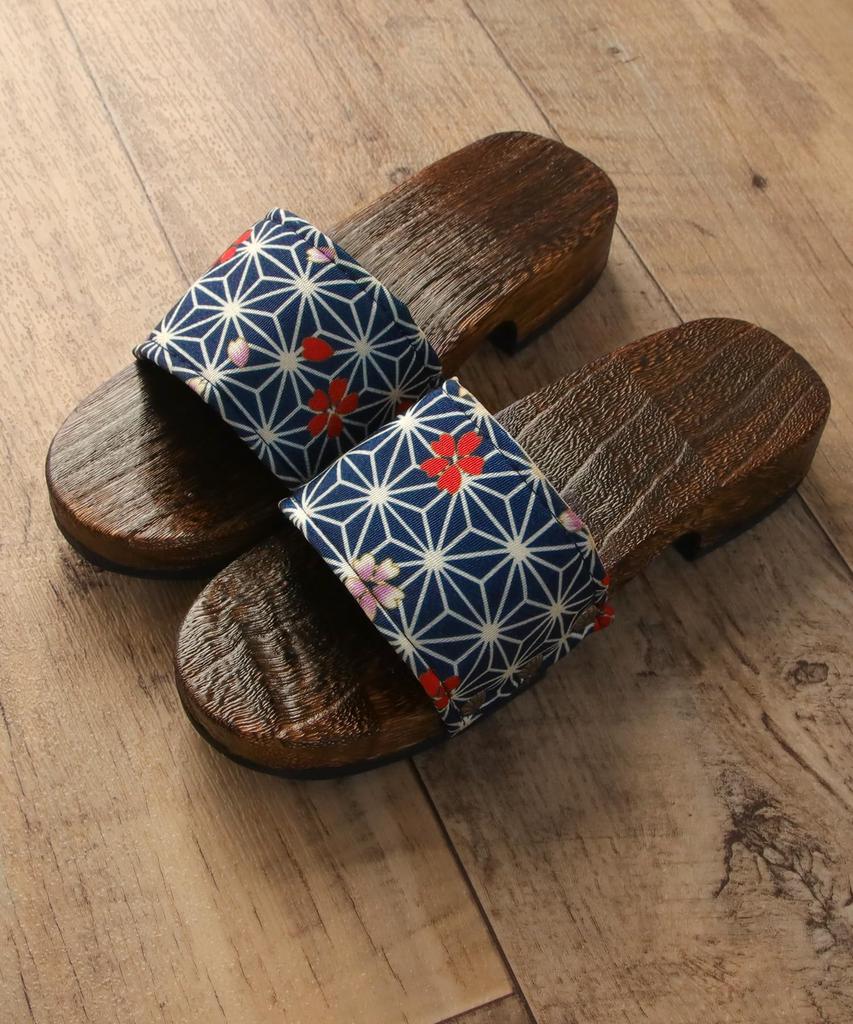 KYOETSU Geta Sandals with Japanese Burnt Paulownia Wood Measurement 24 Points 5 Women's Patterns, (Size 15, Centimeters)