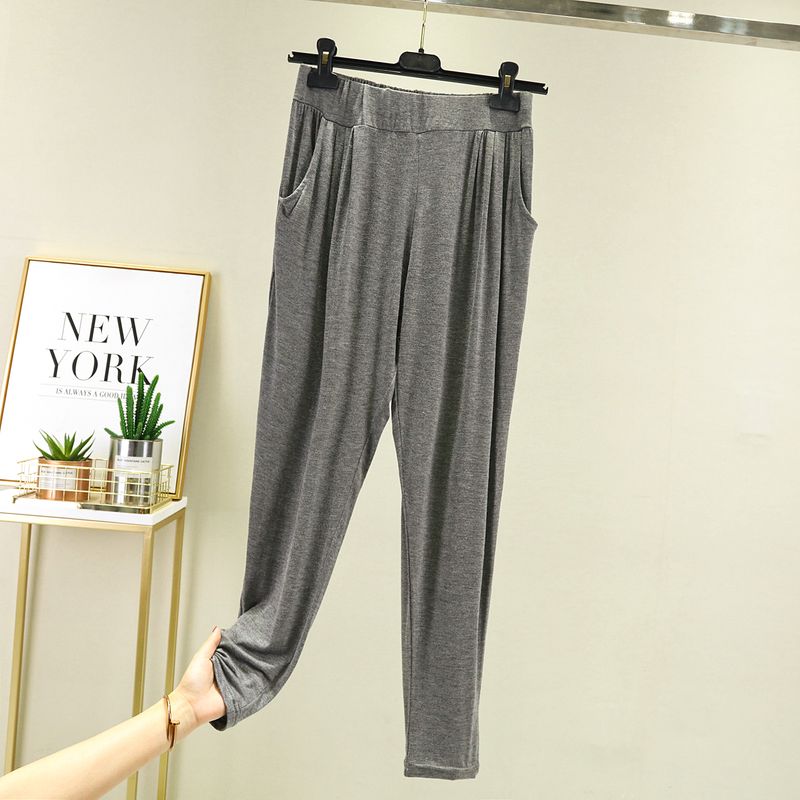 

Весна/Лето 2025 Модальные Повседневные Брюки Женские Тонкие Свободные Спортивные Москитозащитные Узкие Брюки с Высокой Посадкой Брюки-Шаровары для Кондиционирования Пижамные Брюки Dark gray L (recommended 50.00 kg-60.00 kg