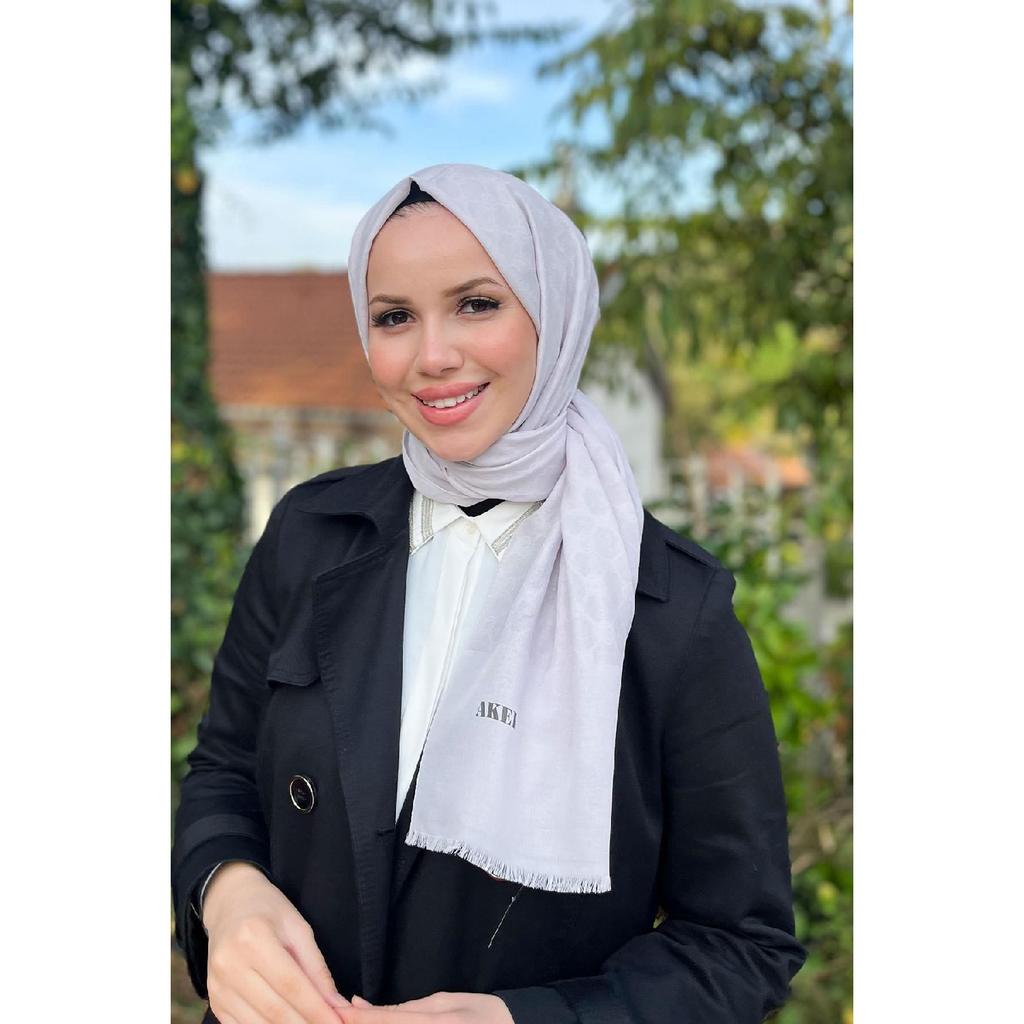 Elegance Monogram Shawl - 1090100-913 - Smoked