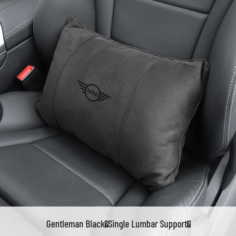 Supporto per la testa e lombare per auto BMW Mini: Cuscino in Camoscio per la Protezione di Collo e Schiena