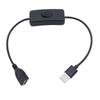 USB Power Switching Cable Supply Power USB Switching Cable Male to Female Cable for LED Light Router USB Fan LED Strips
