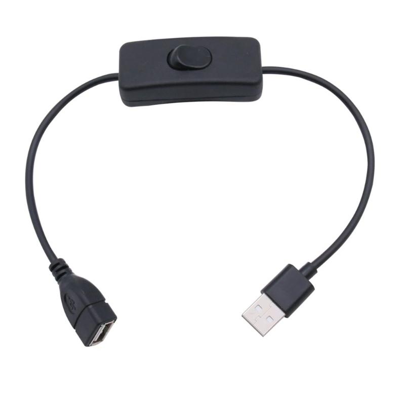 USB Power Switching Cable Supply Power USB Switching Cable Male to Female Cable for LED Light Router USB Fan LED Strips