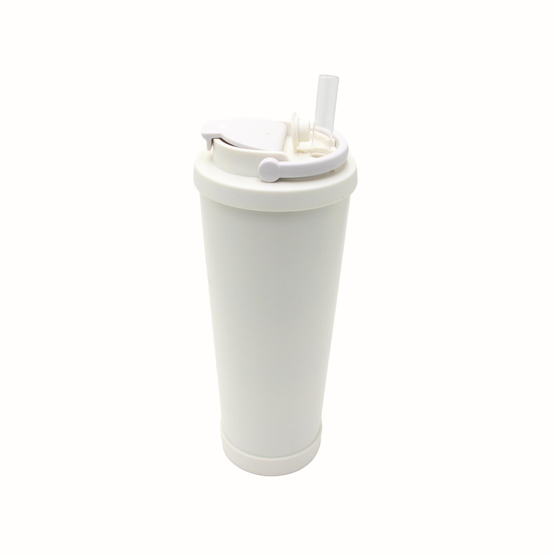 

2025 Dual Spout Thermos: High-End Straw & Water Cup for Men & Women, Ideal for Coffee & Juice, Portable, Large Capacity 800 ml білий