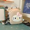 Schoolbag: Japanese milky blue soft cute cat outing mini backpack for kindergarten cute kids for classes