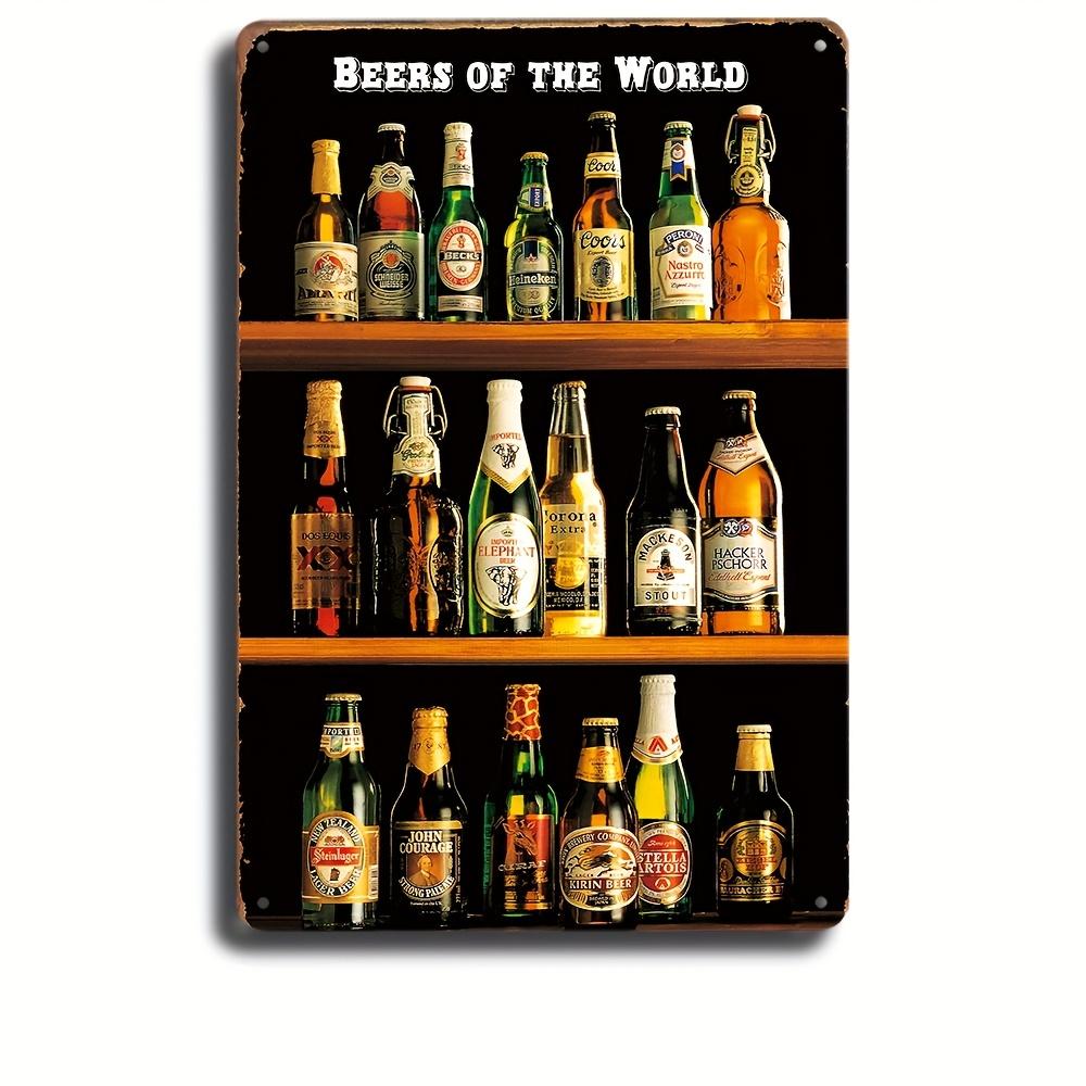 Vintage Beer  BBQ Metal Iron Sign  Retro Wall Decor for Home Kitchen Bar Club and Man Cave