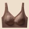 Seamless Embossed Bust Lifting Bra, Wireless Fixed Cup Anti-Sag Back Smoothing Shaping Bra