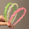 Hairband in Jelly Color Face Washing Hair Pressing Teeth Waves Anti-slip Headband Women's Outing, Versatile Hair Clip, Temperament Headwear