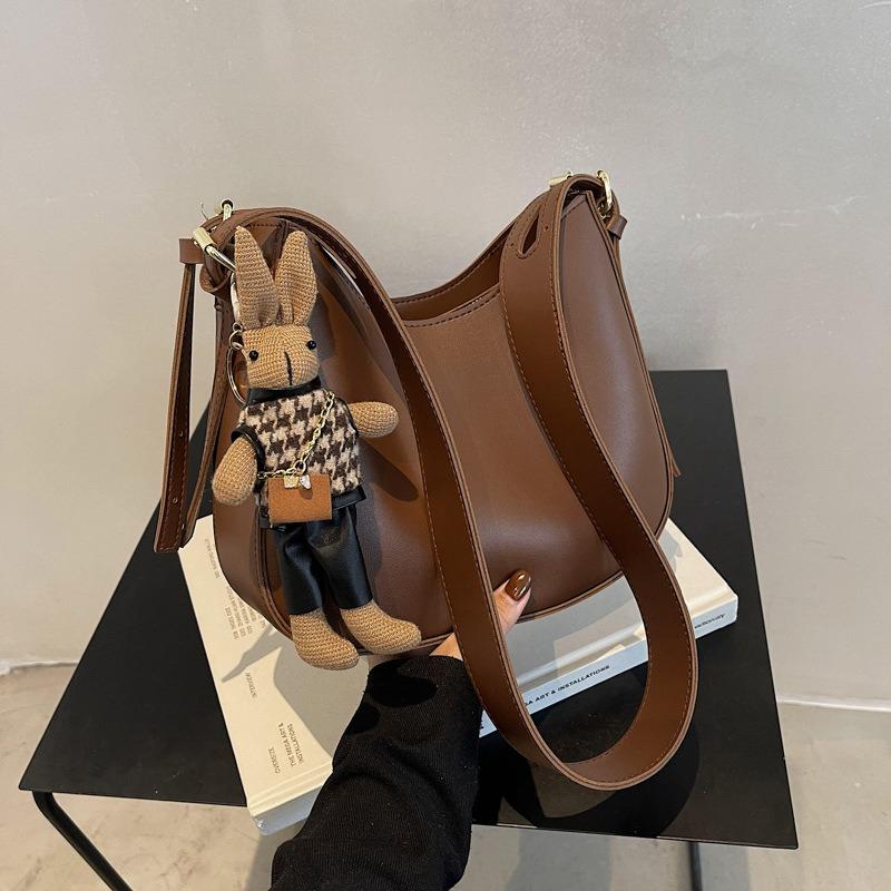 Small Bag Women's New Fashion Shoulder Bag Trendy Texture Tote Bag Retro Messenger Bag Women's Armpit Bag