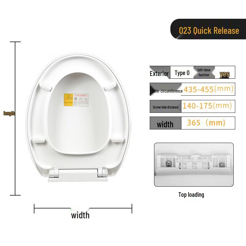 Xuanyong O-Shaped Soft-Close Toilet Seat Cover