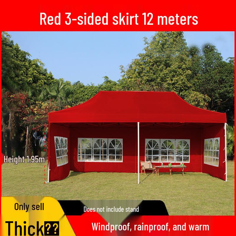 Transparent Tent Side Panel: Windproof & Waterproof Outdoor Canopy Enclosure with Thick Fabric and Durable Edging