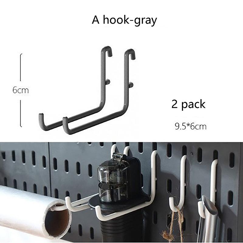 Pegboard Wall Accessories Wall Organizer Mounting Display Diy Pegboard Kit Tool Storage Panel Board Rack Bathroom Kitchen