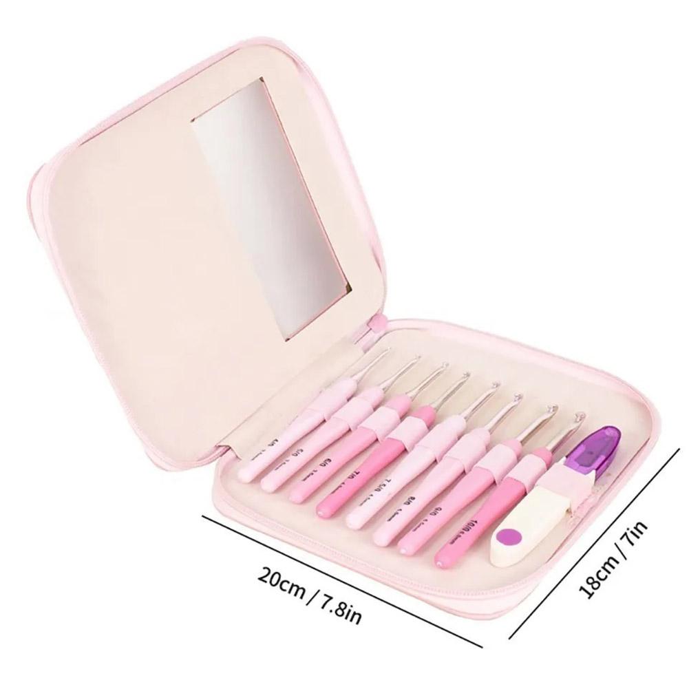 

Алюмінієві гачки для в язання гачком з пластиковою ручкою Набір спиць для в язання пряжею Спиця для в язання светрів DIY Інструменти для в язання China Mainland