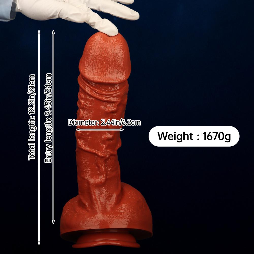 31*3.2cm Giant PVC Dildos Butt Plugs Masturbator Sex Toys Fisting Strap On Penis Realistic Cock BDSM