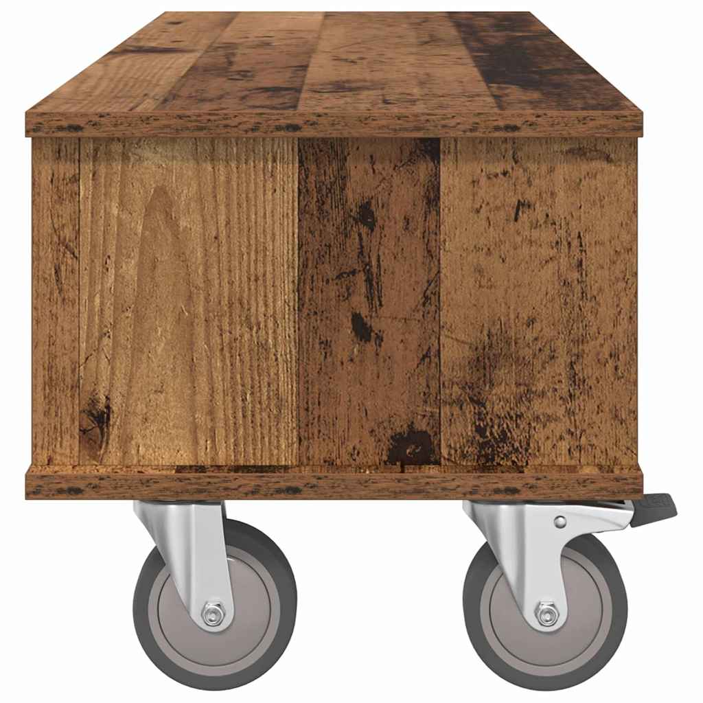 TV-Ständer Holzoptik recycelt 100 x 35 x 35 cm Holzwerkstoff