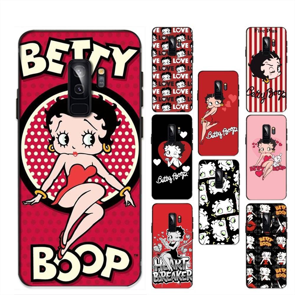 Animation B-Betty Boop Phone Case For Samsung S 24 Fe 25 Ultra Plus 20 Lite 21 30 22 23 24 22 Ultra 5G Fundas