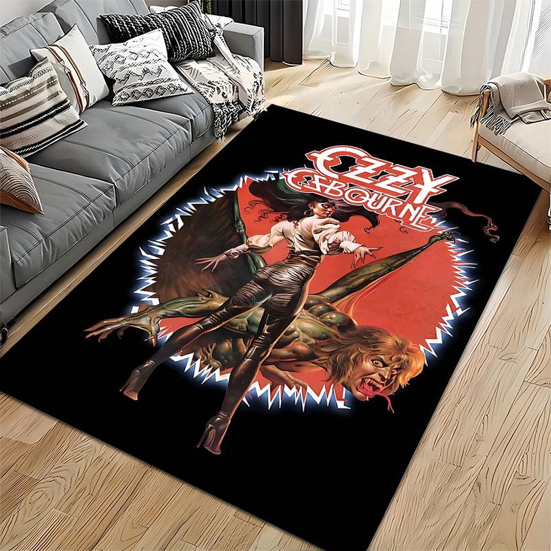 Ozzy Osbourne Fantasy Art suitable as a non-slip mat for the living room or bedroom sofa