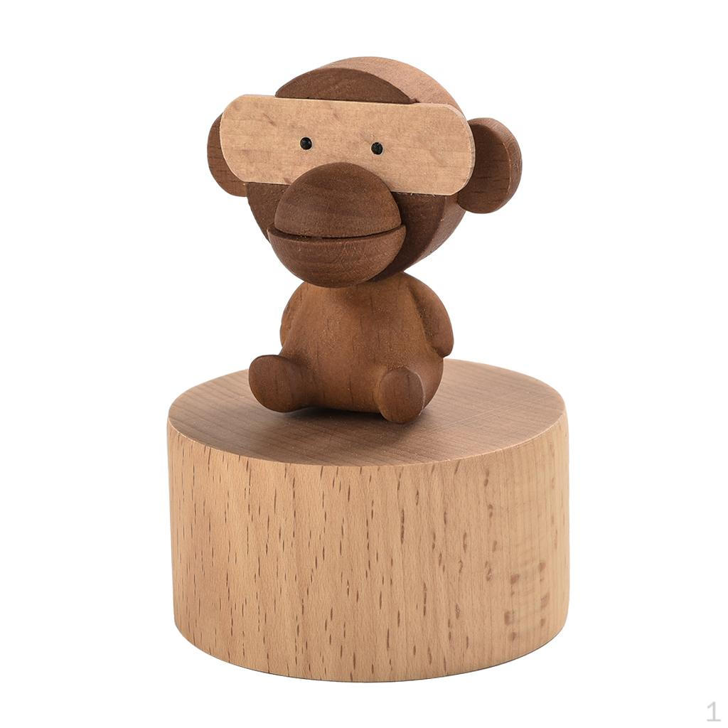 With Melody, Wooden Musical Box For Baby Shower Gift, Happy Birthday Gift